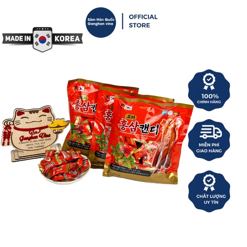 1 Gói Kẹo Hồng Sâm 6 Năm Tuổi 200g Chính Hãng Hàn Quốc Nhập Khẩu Bồi Bổ Cơ Thể, Phục Hồi Sức Khỏe.