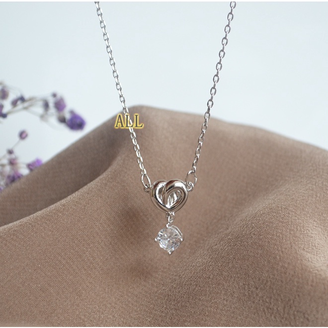 Vòng cổ Mặt Trái Tim Lấp Lánh Swarovski LIFELONG HRT