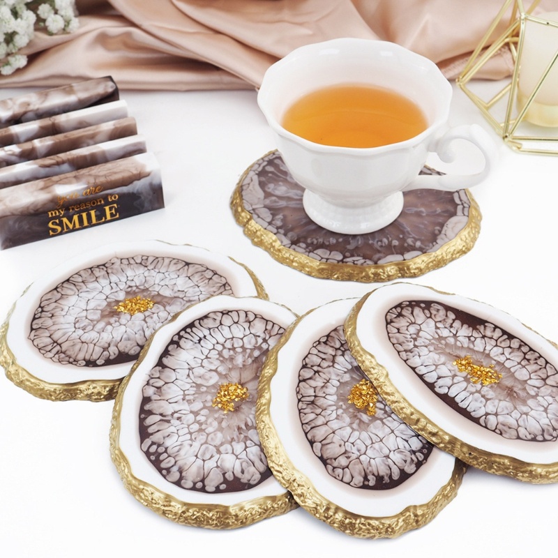 Set 5 Khuôn Làm Bánh Hình Oval / Tròn / Vuông Độc Đáo Tiện Dụng