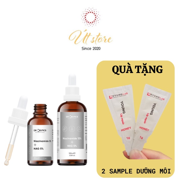Serum Vitamin B3 DrCeutics - Làm Sáng, Đều Màu Da & Se Khít LCL - Niacinamide 12% + NAG 5%
