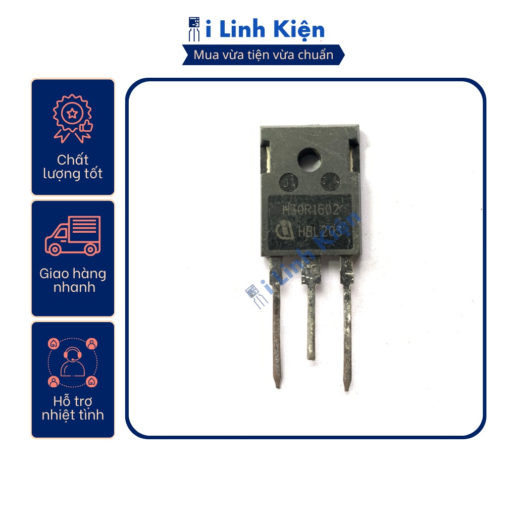 IGBT bếp từ H30R1602 30R1602 30A 1600V tháo máy chất lượng tốt .