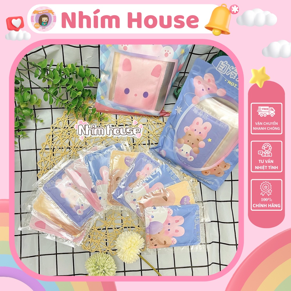 Miếng Dán Giữ Nhiệt Giữ Ấm Cơ Thể - Miếng Dán Đau Mỏi Vai Gáy, Sưởi Ấm Ngày Đèn Đỏ, Đau Bụng Kinh