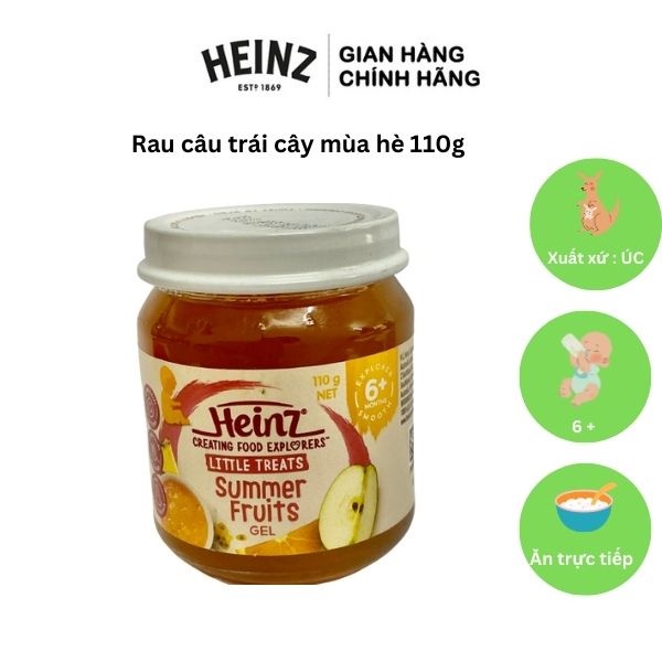 Dinh Dưỡng Đóng Lọ Rau Câu Trái Cây Mùa Hè HEINZ 110g Date 10 04 2024