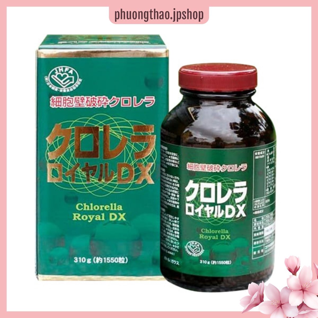Tảo lục hoàng gia Chlorella Royal DX Nhật Bản 1550 viên - PHUONGTHAO.JPSHOP