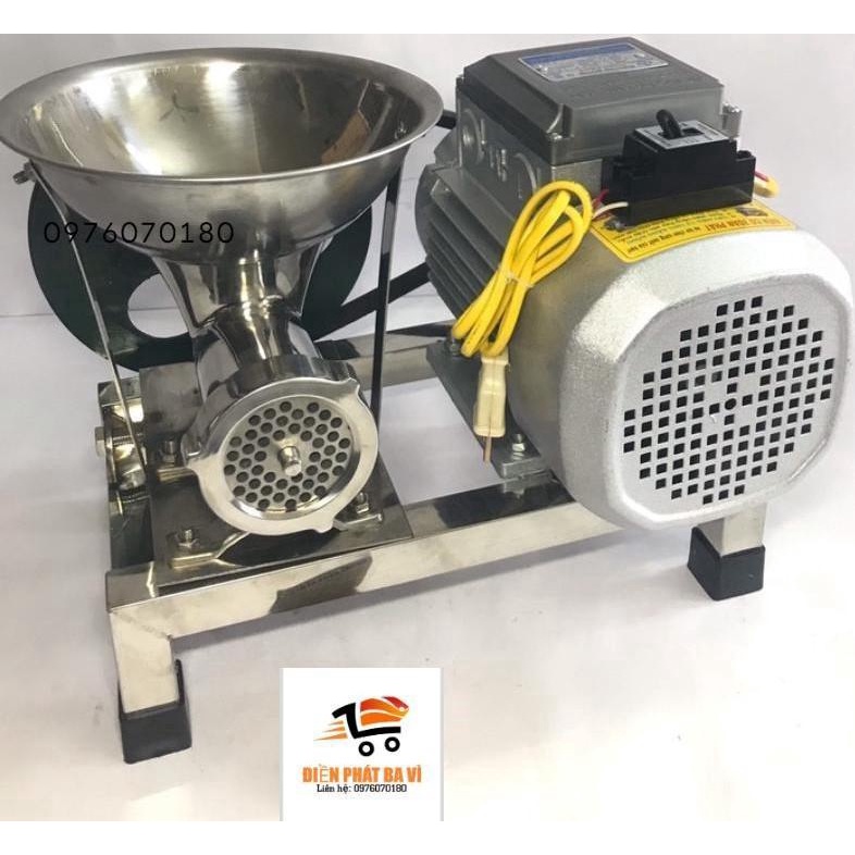Máy đùn thịt| Cối đùn thịt 12 inox đầy đủ mô tơ Toàn Phát 1.1kw |Cối xay xương, cổ gà, cua(cam kết dây đồng 100%)