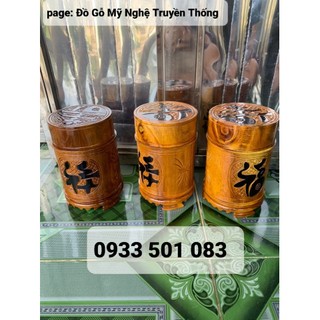 Hộp đựng trà nghệ thuật gỗ