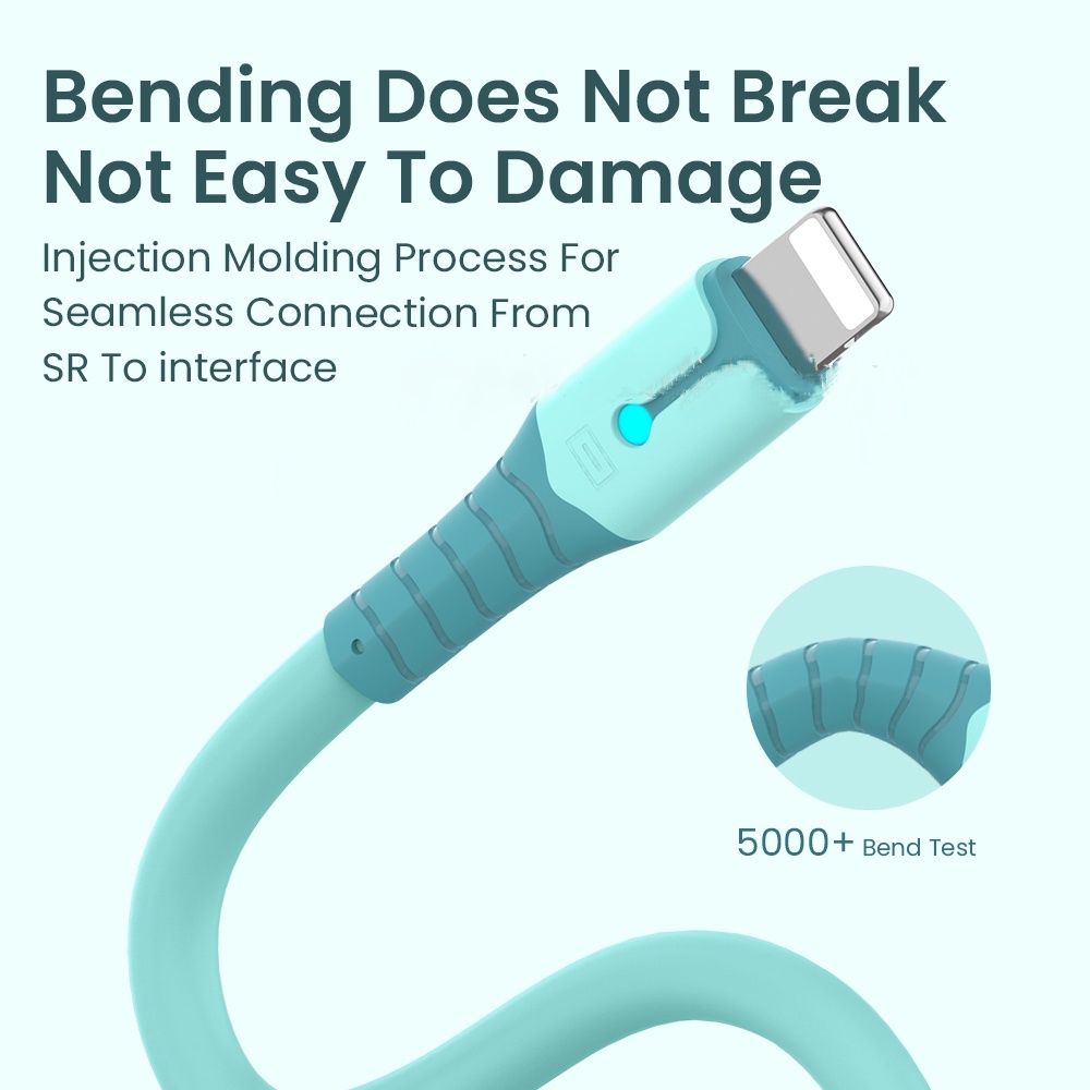 Cáp Sạc Nhanh 2.4A Có Đèn led Cho iPhone 13 12 Mini Pro Max XR 11 X