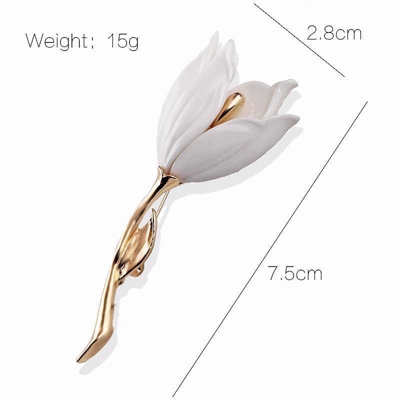 Trâm Cài Áo Hình Hoa Tulip Phong Cách Vintage Thanh Lịch Cho Nữ