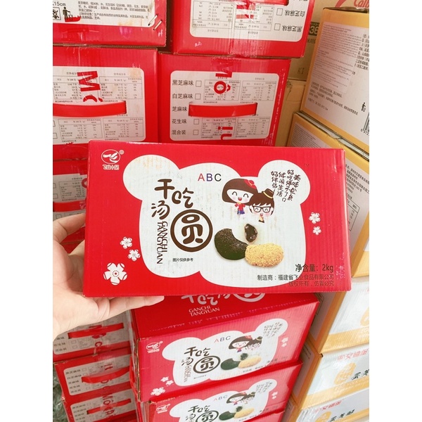 Thùng 2KG2 Bánh Mochi Dẻo Đài Loan Hàng Chuẩn 2 Cô Gái Ngon Nhất