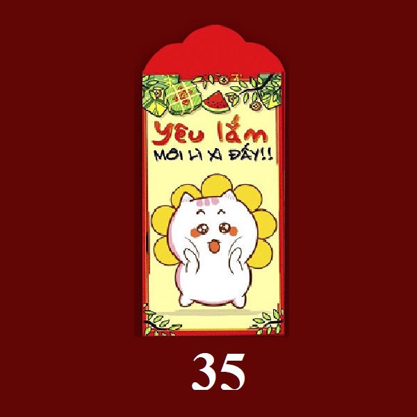 50 Bao Lì Xì Tết Truyền Thống 2023 Quý Mão Giá Sỉ Rẻ Chất Dày Đẹp Cute Thần Tài