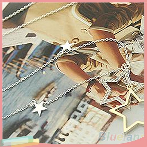 Dây Chuyền Dài Mặt Ngôi Sao Đính Đá Thời Trang Cho Nữ