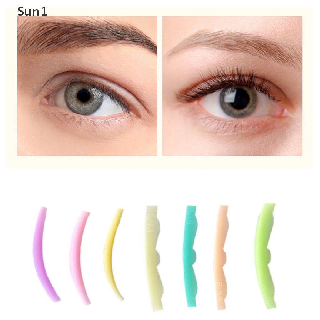 Set 8 Cặp Đệm Silicone Uốn Cong Lông Mi Tái Sử Dụng Tiện Lợi