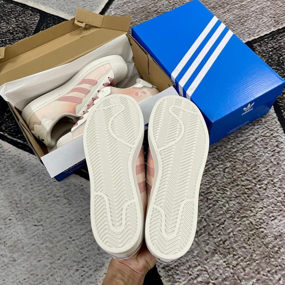 Giày adidas superstar Das Sò màu hồng kem , Giày Thể Thao Adidas Originals Superstar Cappuccino Pink Bản SC