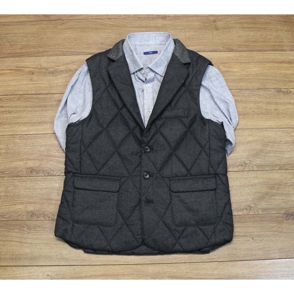 Áo gile chần bông kiểu cổ vest (75kg - 80kg)