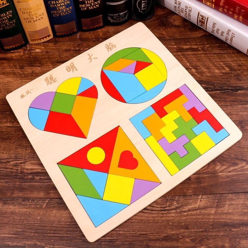 Đồ Chơi Xếp Hình Tetris Hình Trái Tim Giúp Phát Triển Trí Thông Minh Giáo Dục Sớm Cho Bé