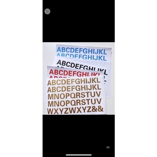 Decal chữ và số cắt sẵn (20 số hoặc 24 chữ)