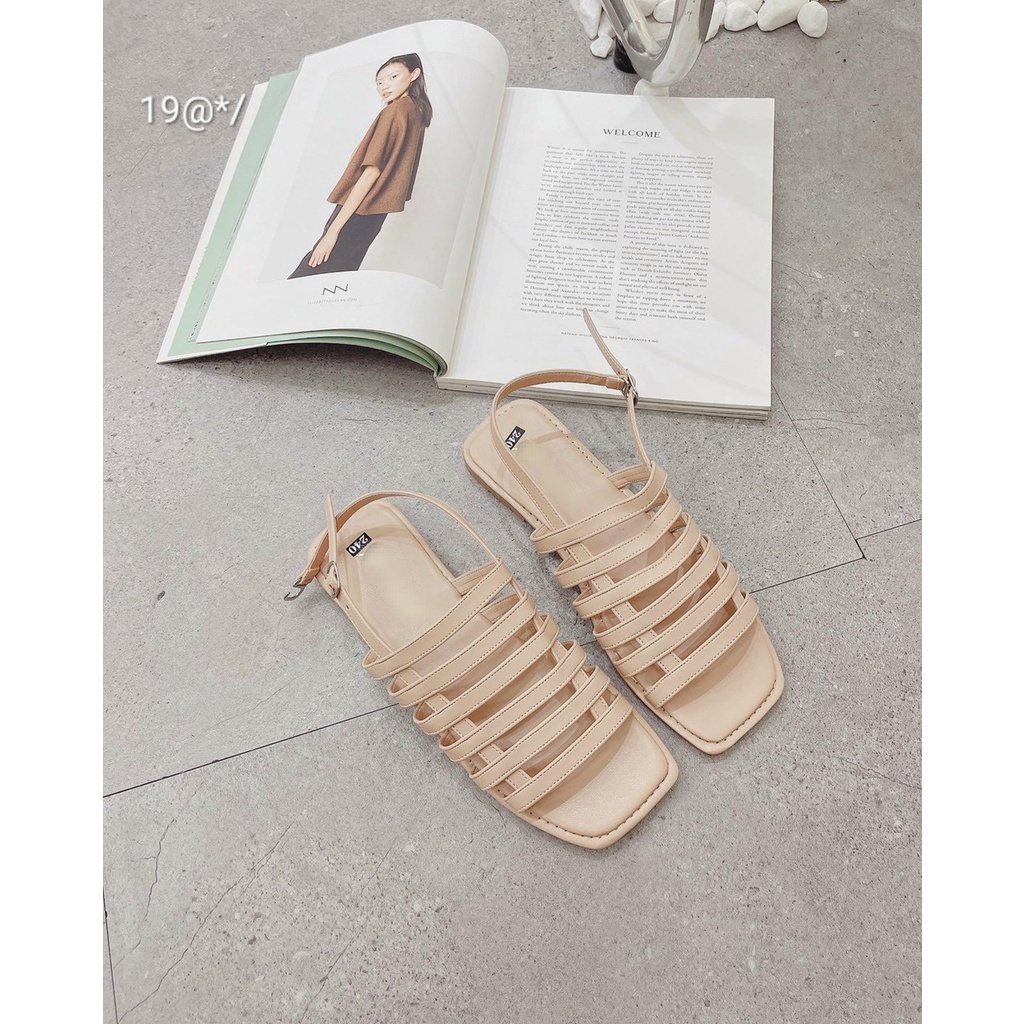 GIÀY SANDAL NỮ ĐẾ THẤP HÌNH THANG CÓ SIZE LỚN 35-42