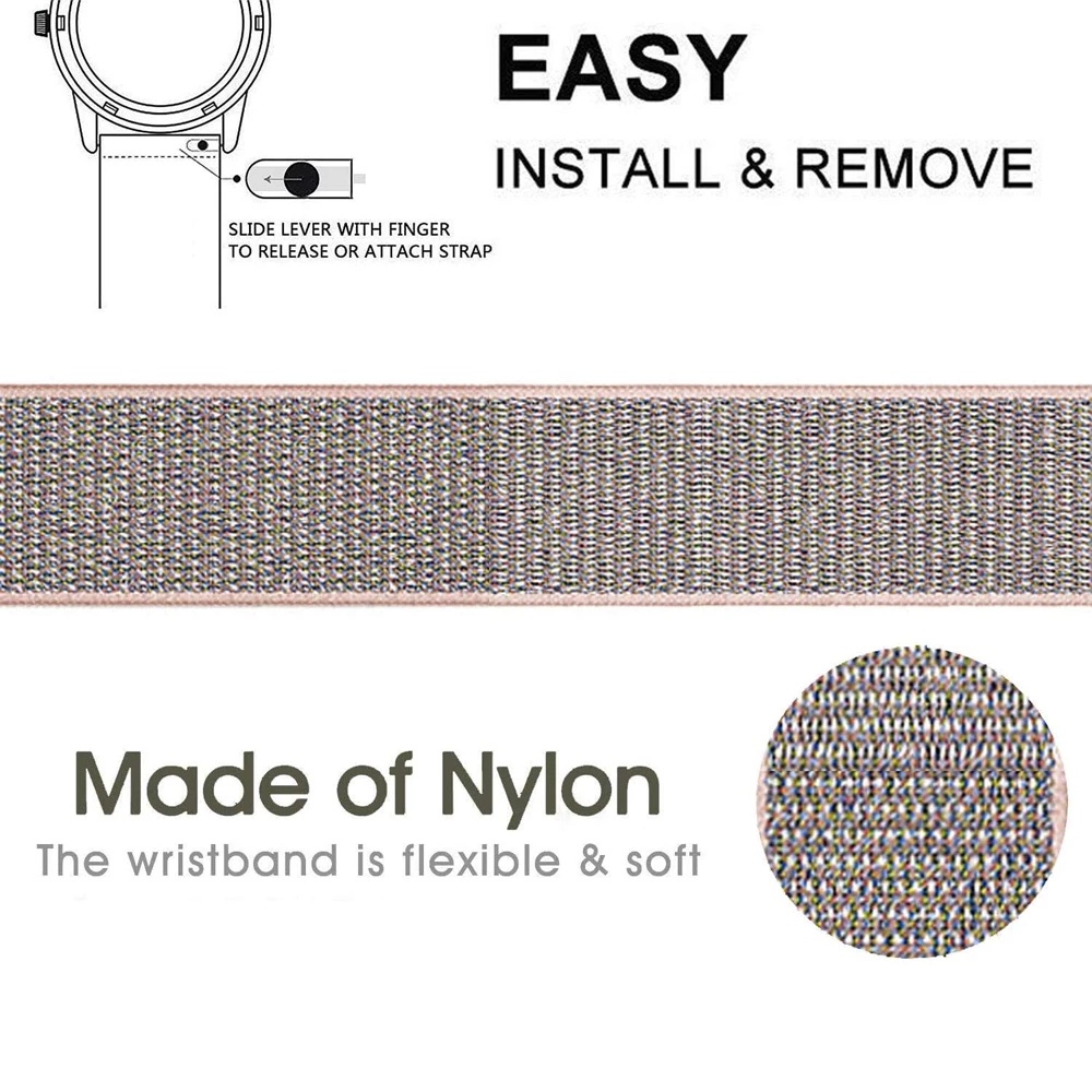 Dây Đeo Nylon Bảo Vệ Cho Đồng Hồ Thông Minh Xiaomi Mi Watch Lite Redmi Watch 2 Lite