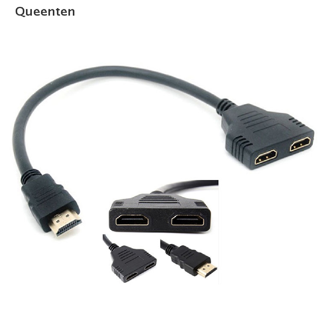 Cáp Chia HDMI 2 Cổng Chữ Y Có Đèn LED