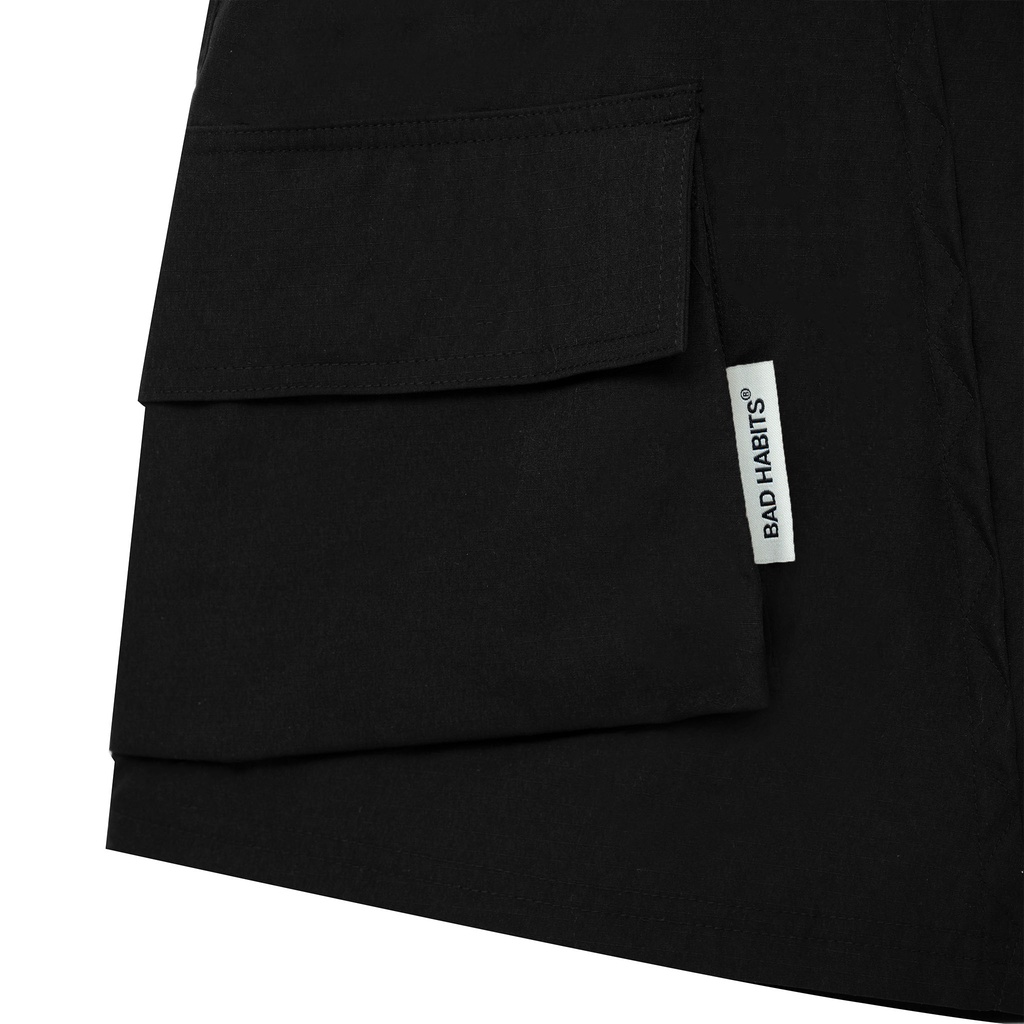 Quần Short Nam BAD HABITS DAILY POCKET SHORT BLACK - Local Brand Chính Hãng