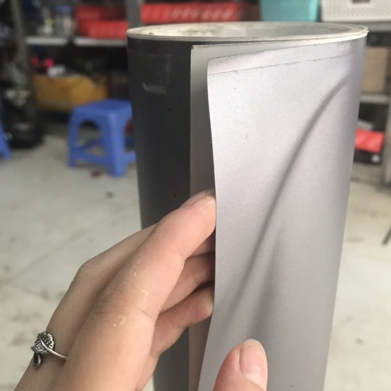 Giấy decal dán xe máy ô tô,decal 3lớp màu ghi bạc nhám dán dổi màu ,chống xước trang trí xe