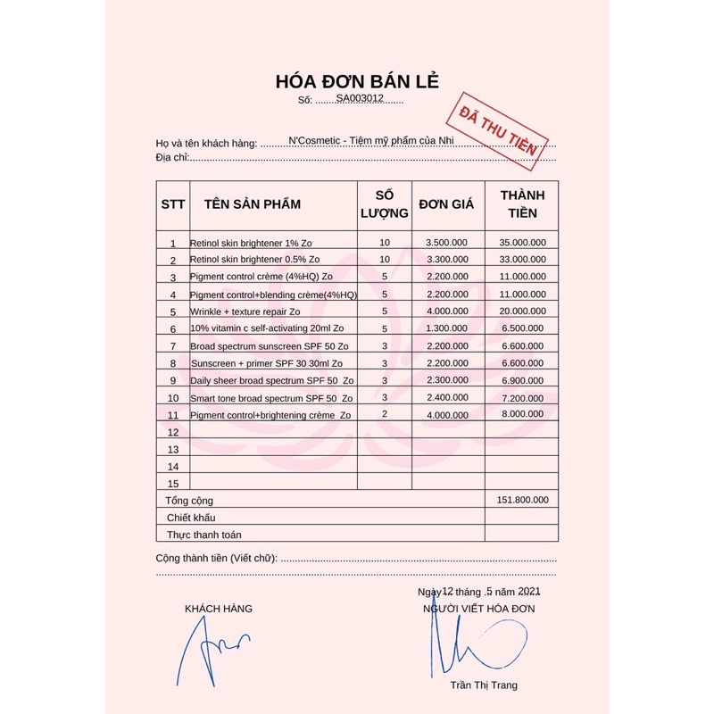 Kem ngăn ngừa lão hóa ⚡ kem dưỡng trắng và tái tạo da 0.5%, 1.0% Retinol Skin Brightener Zo Skin Health