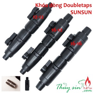 Van khóa dòng Double taps SUNSUN | Van thay nước lọc hồ thủy sinh
