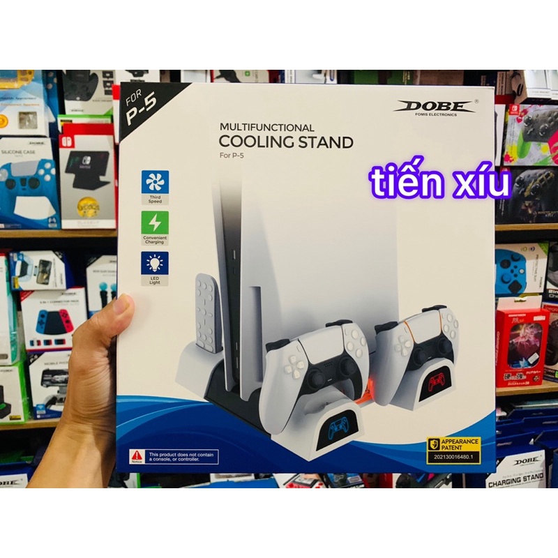 Ps5 Slim Ps5 Đế tản nhiệt làm mát máy Ps5Slim ,kẹp tay cầm ps5 , dock sạc tay ps5 , kệ để đĩa PS5 giá đỡ máy ps5