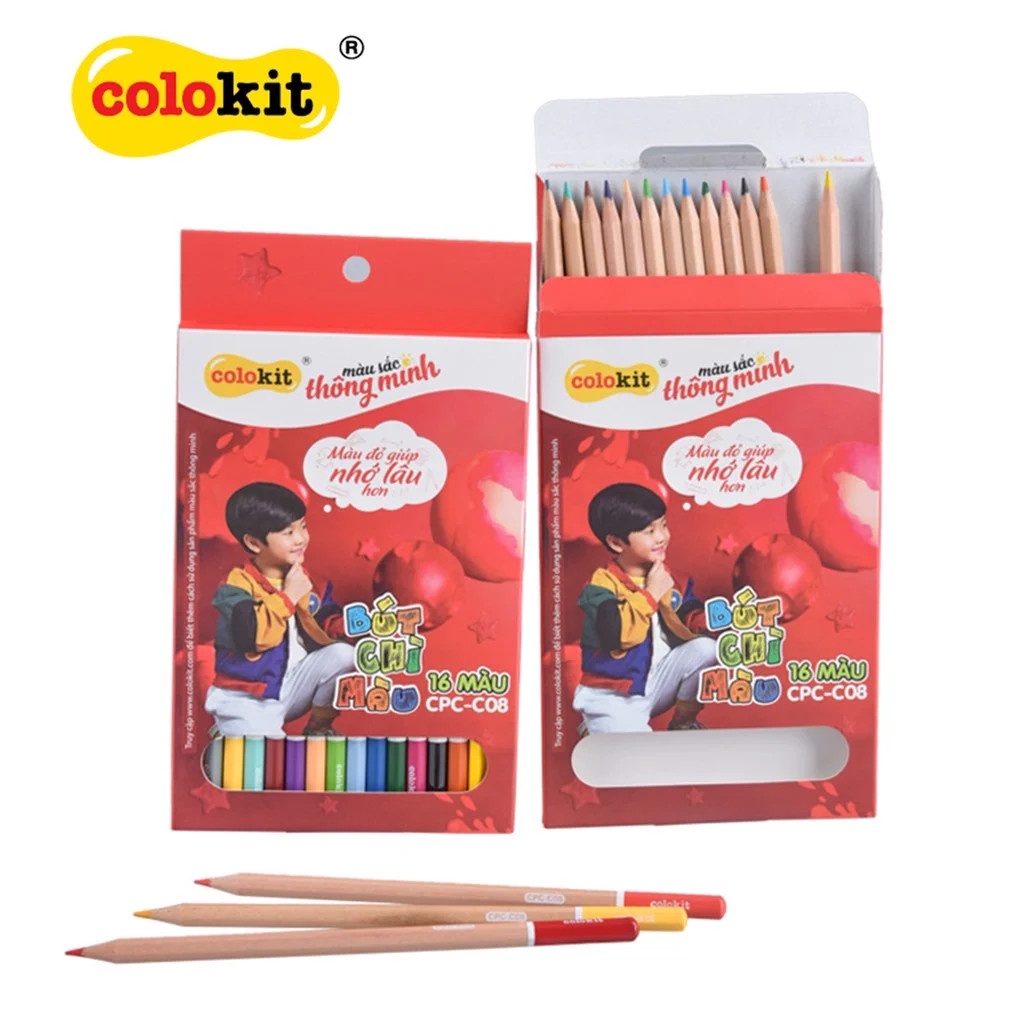 Bút chì màu Thiên Long Colokit CPC-C08 - 16 màu