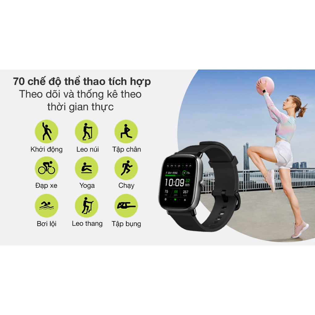 Đồng Hồ Thông Minh Amazfit GTS 2 Mini | Tiếng Việt | Hàng Chính Hãng | Bảo Hành 12 Tháng | Mimax Store