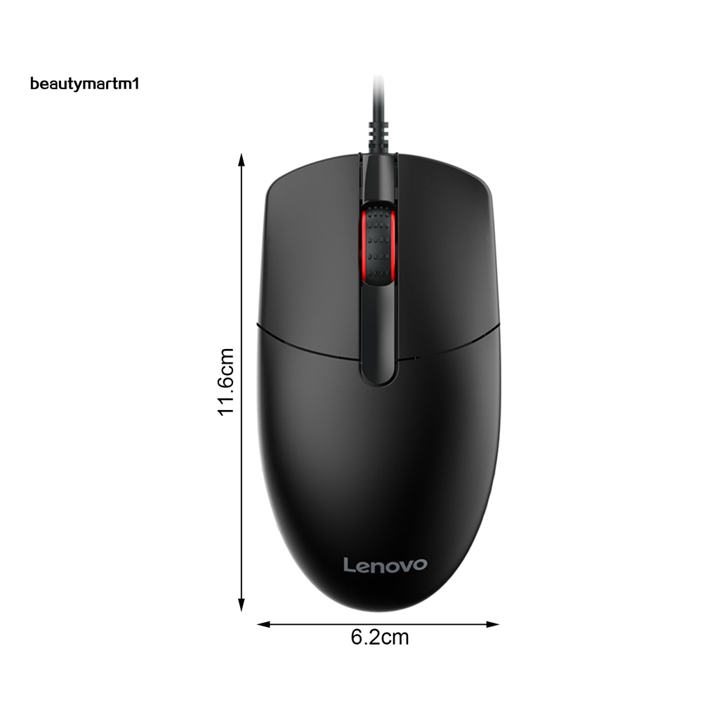 Chuột Máy Tính Lenovo M103 Có Dây 1000DPI Màu Đen