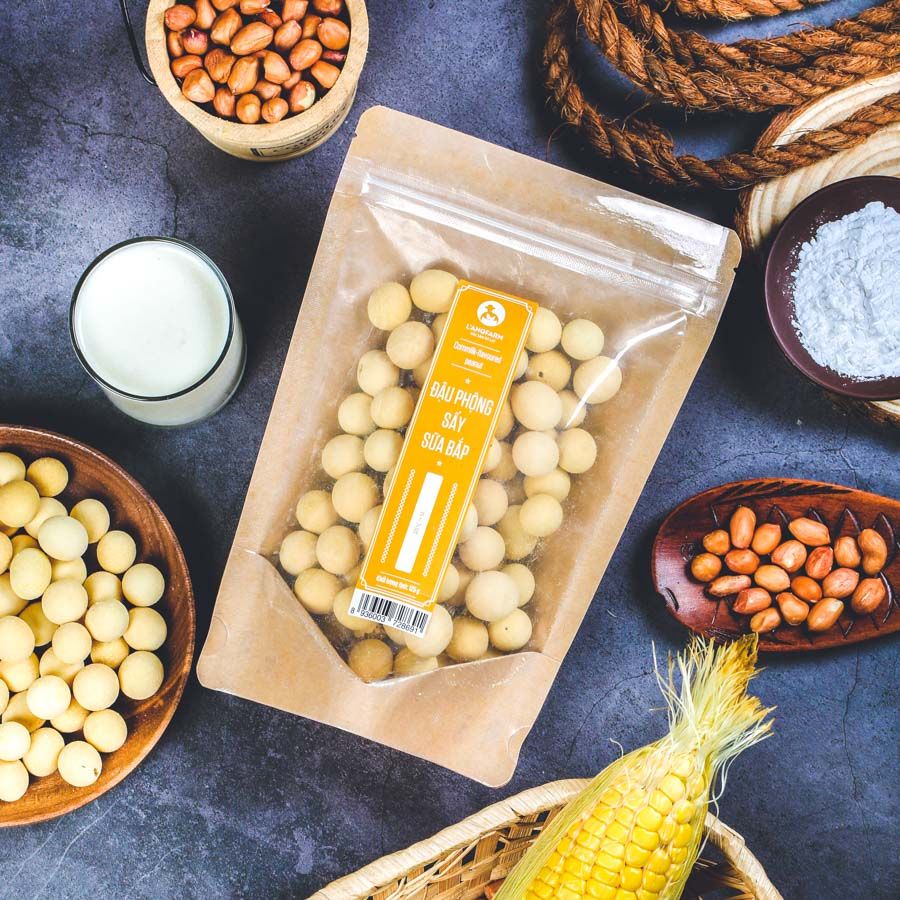 Đậu Nành/Đậu Phộng/Đậu Hà Lan/Ngũ Hạt Sấy Thập Cẩm/Rau Củ/Sữa Bắp Langfarm Gói 225G