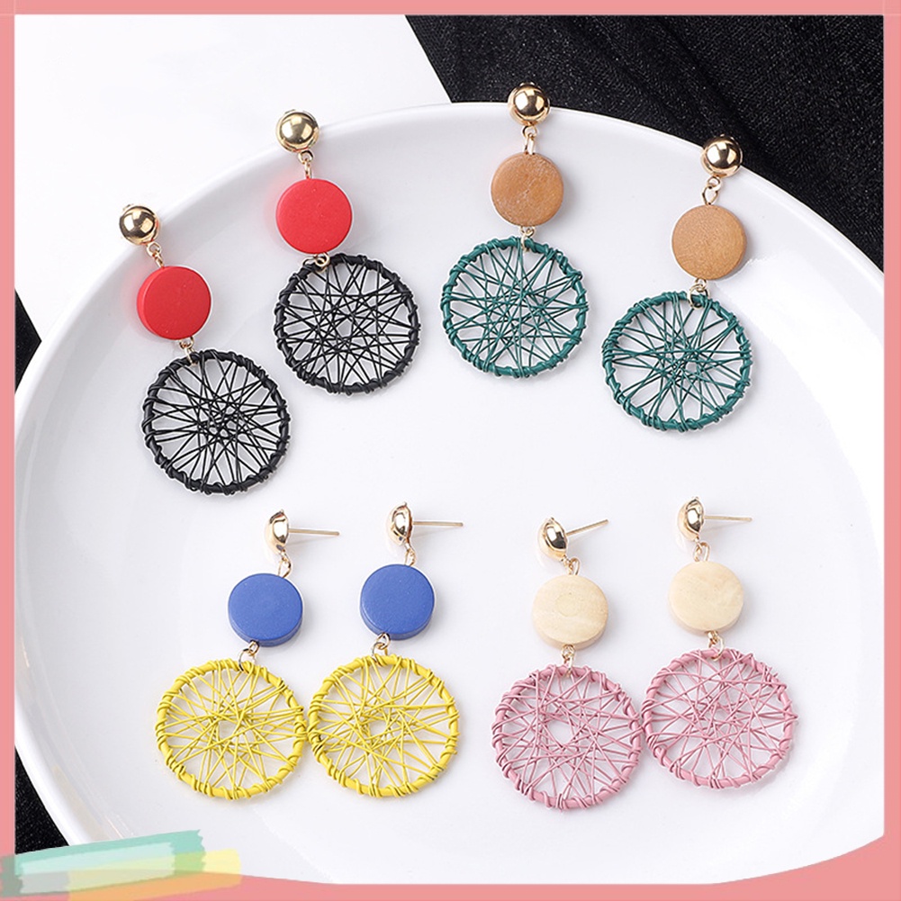 Hoa tai mặt hình dreamcatcher thời trang dành cho nữ