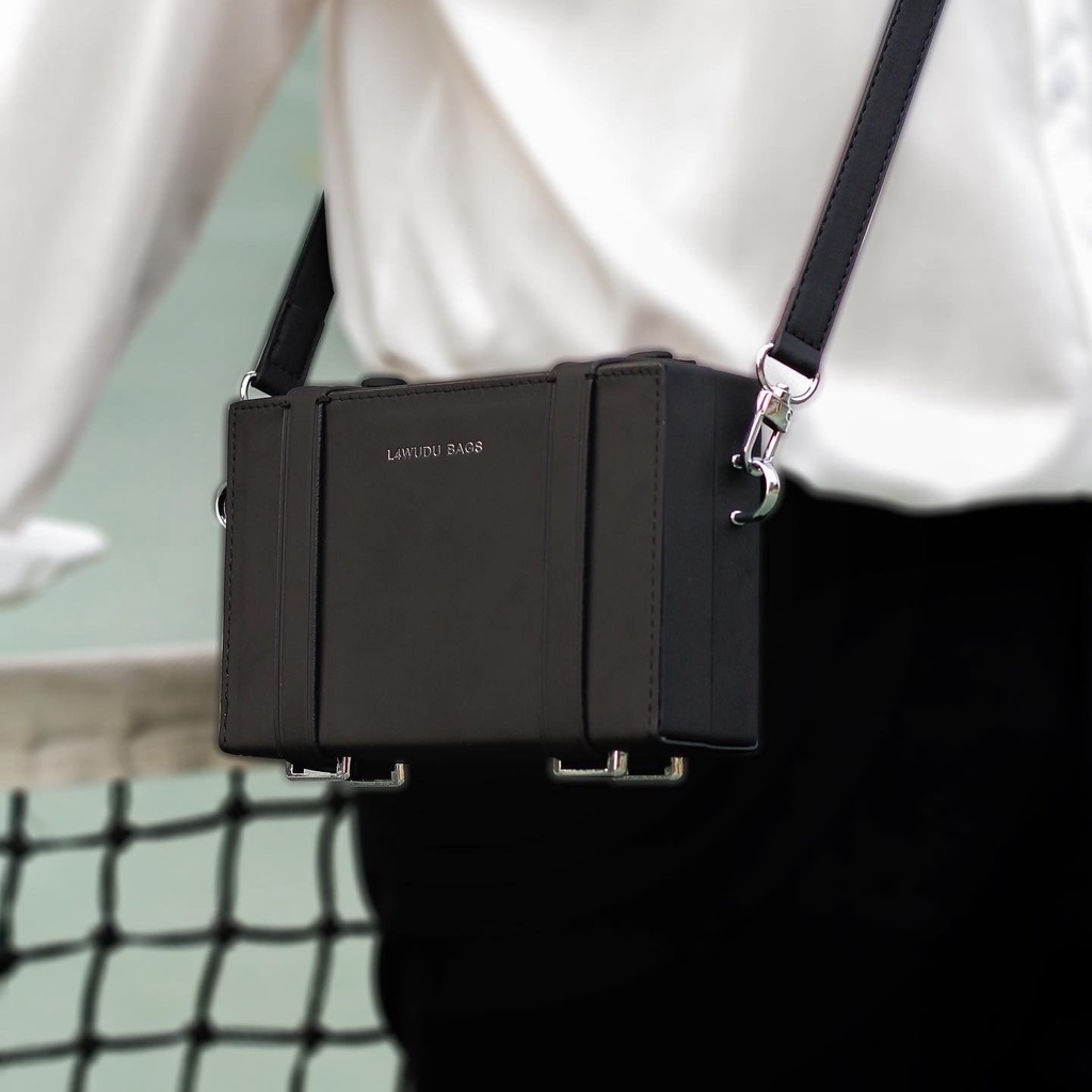 [ Unisex Bag ] Túi xách đeo chéo nam nữ, Túi xách mini đựng đồ dùng cá nhân da PU Basic dạo phố L4WUDU BAGS - LS001