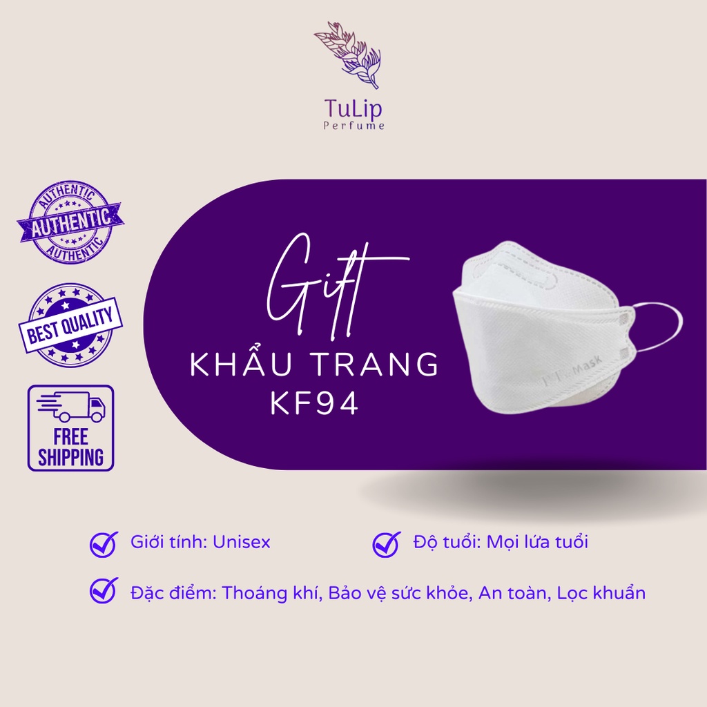 Khẩu trang y tế KF94 10 cái/30 cái/50 cái Hàn Quốc, form chuẩn, chất liệu dày dặn, không thấm nước