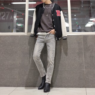 QUẦN JEANS NAM XÁM CO GIÃN 4 CHIỀU DÀY DẶN HÀNG VNXK PON.MENS