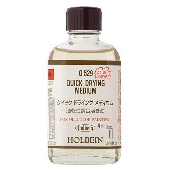 Dung môi nhanh khô sơn dầu Holbein QUICK DRYING MEDIUM No.O529 Series I chai 55ml