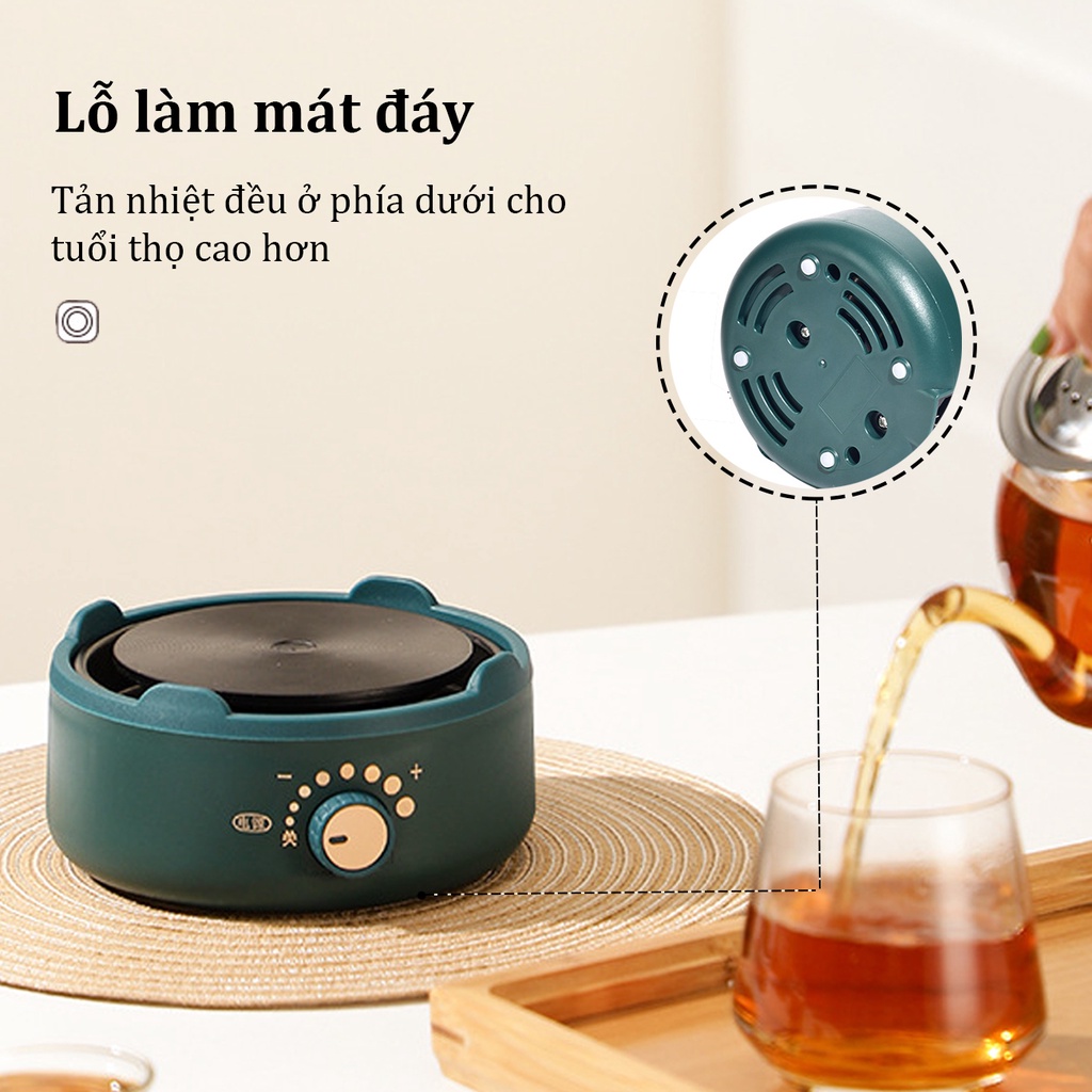 Bếp Điện Mini 500W Đa năng không kén nồi đường kính mặt bếp 15CM bếp điện mini pha trà pha cafe Moka Pot bếp mini