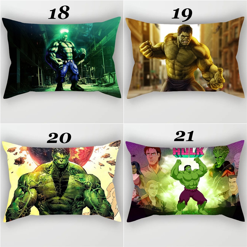 Vỏ Gối Chữ Nhật Polyester In Hình Siêu Anh Hùng Hulk Avengers Trang Trí Nhà Cửa