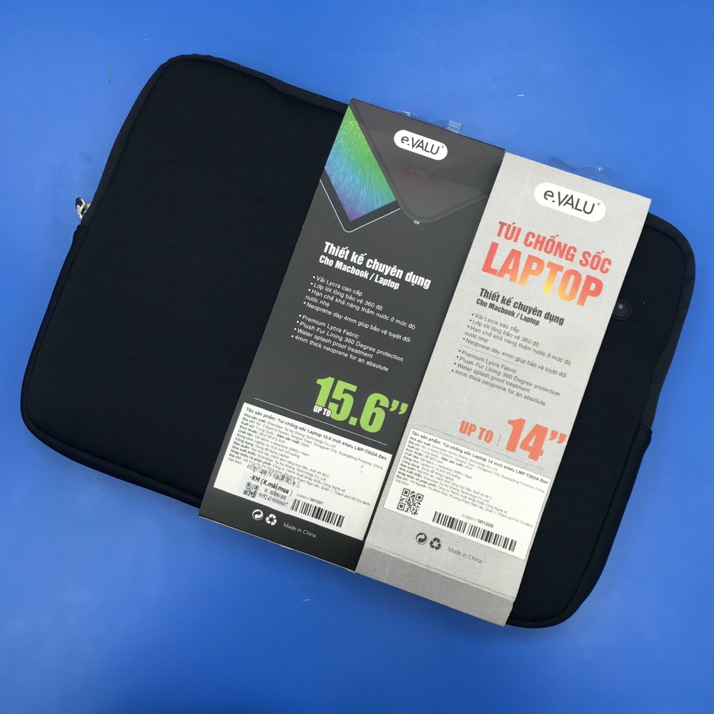Túi Chống Sốc Laptop 14,15.6 Inch eValu LMP-T002A - Hàng Chính Hãng