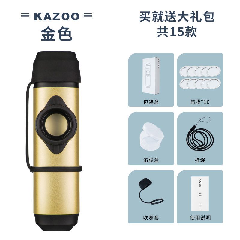 Sáo kazoo Bằng Kim Loại Chuyên Nghiệp Cho Người Mới Bắt Đầu Học