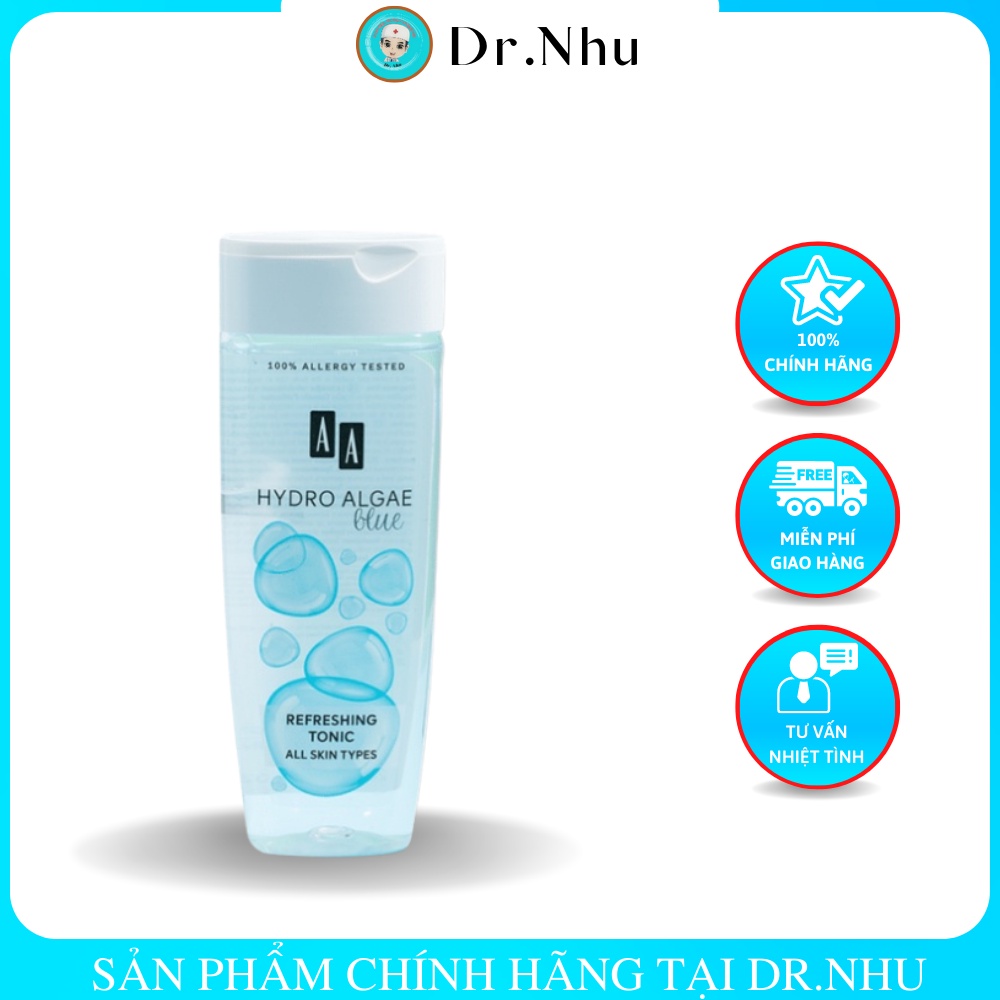 Nước Hoa Hồng AA Cosmetics Hydro Algel Chính Hãng, Giữ Ẩm, Cân Bằng PH, Giảm Bã Nhờn, Lọ 200ml - Dr. Nhu