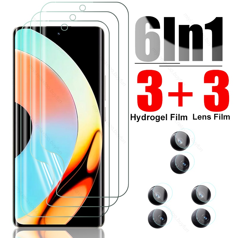 Kính Cường Lực 6 Trong 1 Bảo Vệ Màn Hình Máy Ảnh Cho Realme 10 Pro Plus Realme10 Realmi 10 4G 10pro Proplus 5G