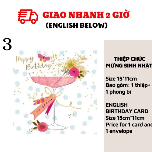 Thiệp chúc mừng Sinh Nhật - Birthday cards snnl72