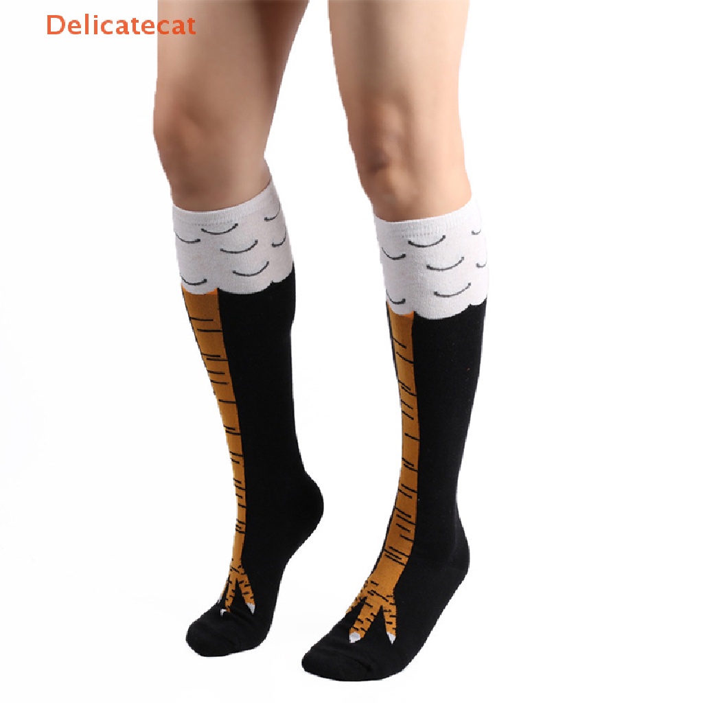 Vớ Dài Đến Đầu Gối [Tinh Tế] Vớ Dài Đến Đầu Gối Họa Tiết Hoạt Hình Thời Trang Nhưng Vớ Chân Gà
