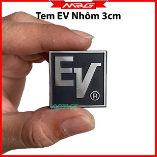 Tem Loa EV nhôm, vuông 3cm, giá 1 cái.