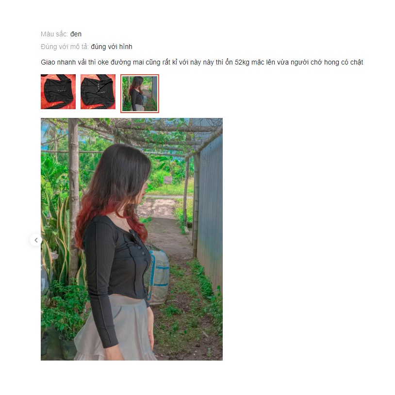 Áo kiểu nữ ôm chất thun gân tăm phối nút bấm phong cách Hàn Quốc- AO080