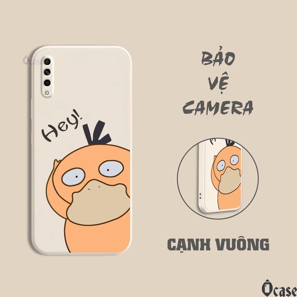 Ốp lưng Vivo S1 / Z5/ Y7s / V17 NEO / IQOO NEO in hình Mèo và Vịt vàng cạnh viền vuông có bảo vệ camera