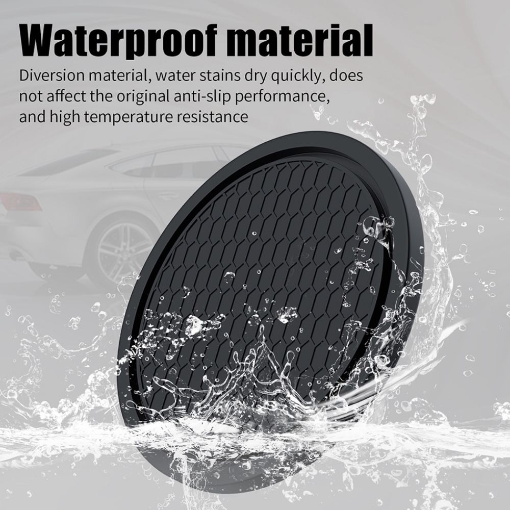 Đế Lót Cốc Nước Cách Nhiệt Chống Trượt Nhiều Màu Hình Tròn Trang Trí Nội Thất Xe Hơi
