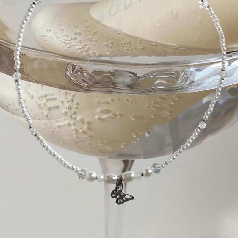 Dây Chuyền & Vòng Tay Pha Lê Butterfly Ko Đen Gỉ